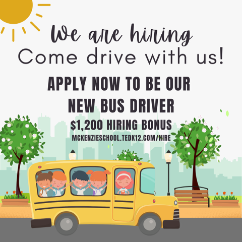 We  are hiring! Come drive with us!