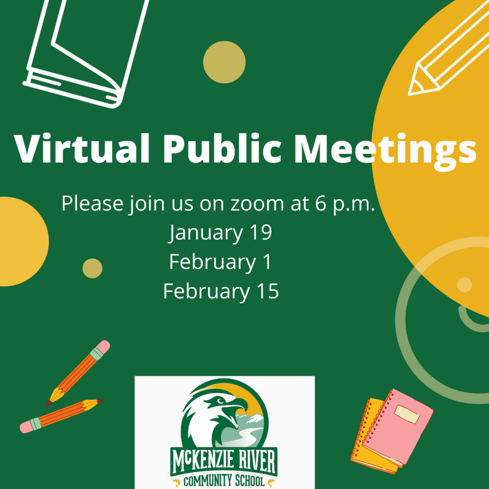 Public Meetings- Virtual 