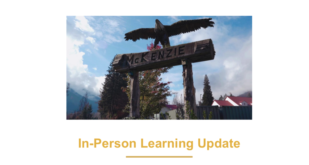 In-Person Learning Update