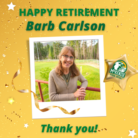 Congratulations on your retirement Barb Carlson!
