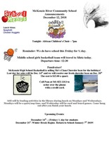 McKenzie River Community School Announcements December 12, 2018