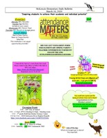 McKenzie Elementary Daily Bulletin March 10, 2020