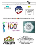 McKenzie Elementary Daily Bulletin March 19, 2019