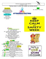 McKenzie Elementary Daily Bulletin October 3, 2019