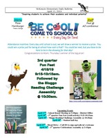 McKenzie Elementary Daily Bulletin April 15, 2019