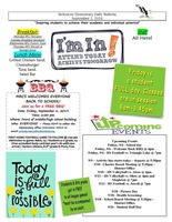 McKenzie Elementary Daily Bulletin September 5, 2019