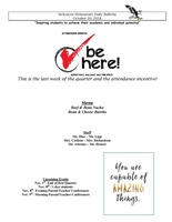 McKenzie Elementary Daily Bulletin October 30, 2018