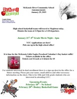 McKenzie River Community School Announcements January 29, 2019