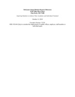 District Board - Executive Session