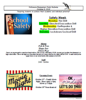 McKenzie Elementary Announcements 10/8/2018