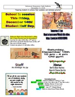 McKenzie Elementary Daily Bulletin December 11, 2018