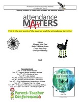 McKenzie Elementary Daily Bulletin October 31, 2018