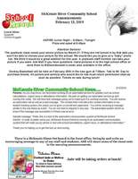 McKenzie River Community School Announcements February 13, 2019