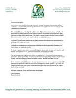 First Day of Classes Update, Staff to Visit McKenzie Bridge this Friday