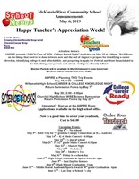 McKenzie River Community School Announcements May 6, 2019