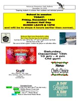 McKenzie Elementary Daily Bulletin December 14, 2018