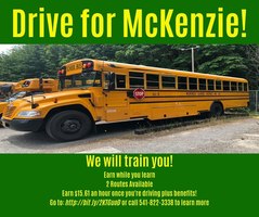 McKenzie School District Needs Two Bus Drivers!