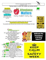McKenzie Elementary Daily Bulletin October 8, 2019