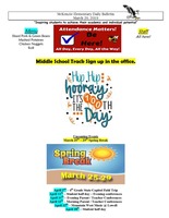 McKenzie Elementary Daily Bulletin March 20, 2019