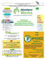 McKenzie Elementary Daily Bulletin September 26, 2019