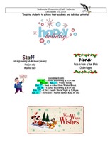 McKenzie Elementary Daily Bulletin December 19, 2018