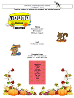 McKenzie Elementary Announcements 10/17/2018