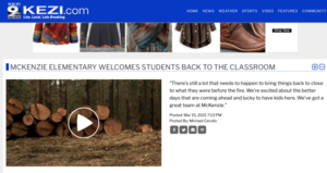 MCKENZIE ELEMENTARY WELCOMES STUDENTS BACK TO THE CLASSROOM