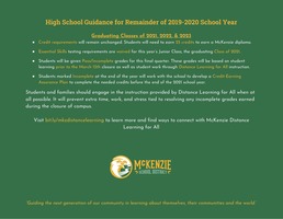 ODE Gives New Guidelines for Grades 9-11 for Remainder of School Year