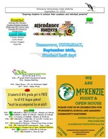 McKenzie Elementary Daily Bulletin September 25, 2019
