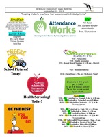 McKenzie Elementary Daily Bulletin September 18, 2019