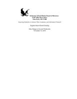 November Board meeting schedule change