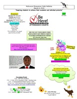 McKenzie Elementary Daily Bulletin March 9, 2020