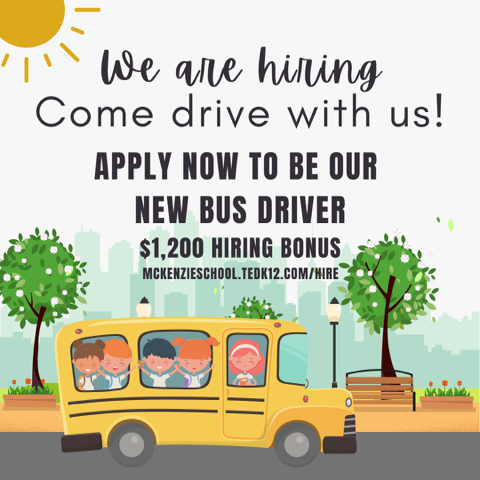 We are hiring! Come drive with us!