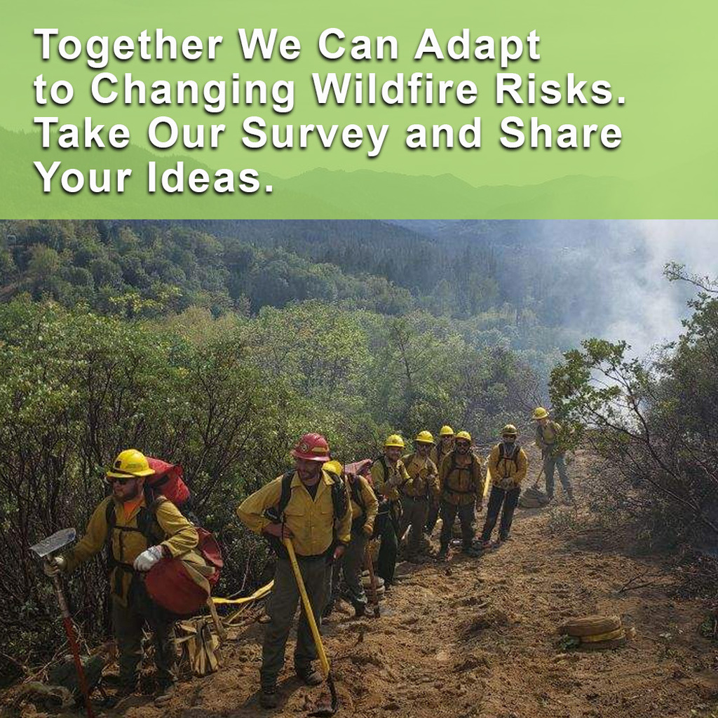 Together we can adapt to changing wildfire risks. Take our survey and share your ideas.