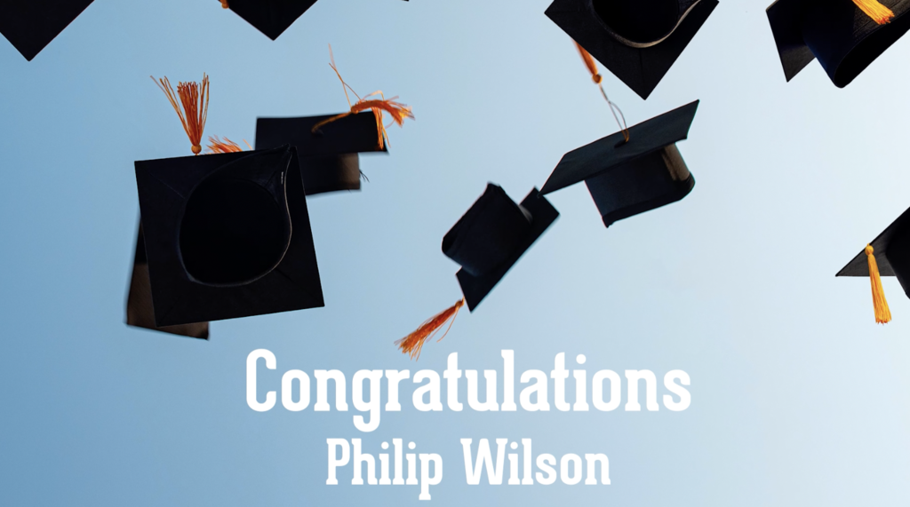 Congratulations Philip Wilson