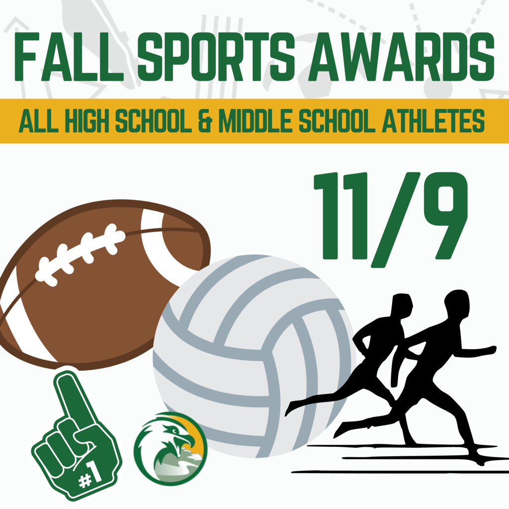 Middle & High school Fall Sports Awards 11/9/2022 @ 6pm