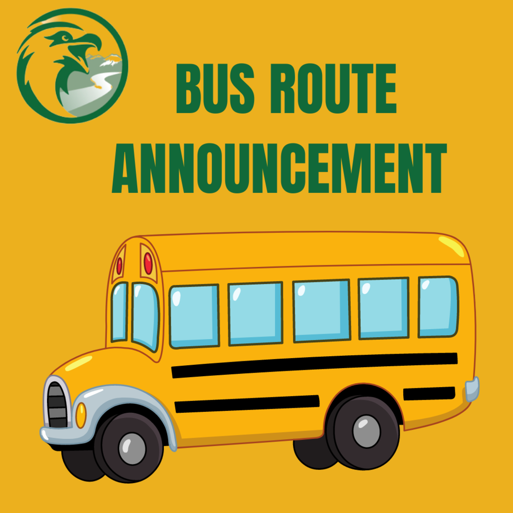 Combined PM bus route this week for downriver (from  the school) students.